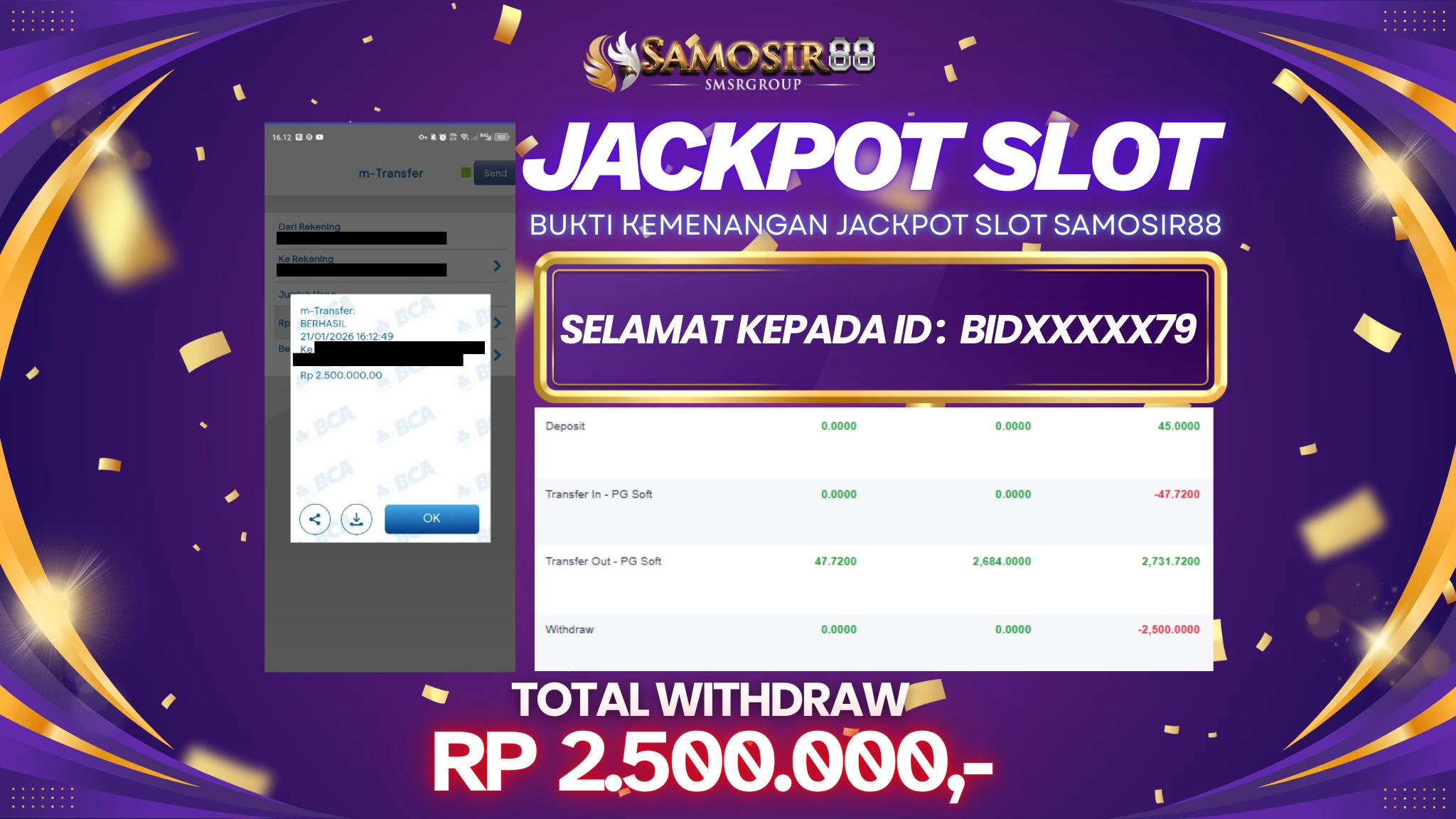 MAHJONG WAYS MELEDAK! 2.5 JUTA LUNAS DIBAYAR SAMOSIR88!