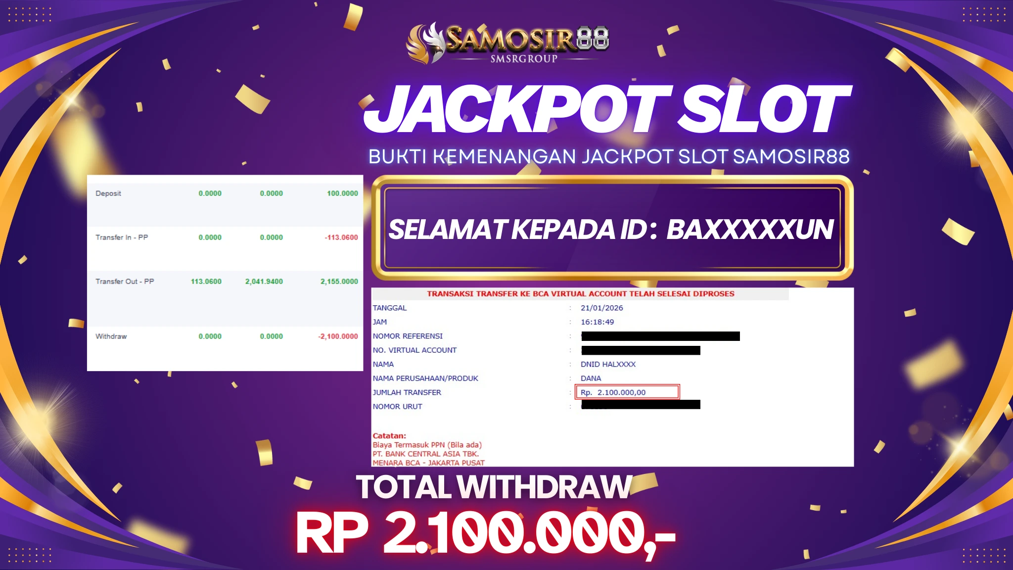 SUGAR RUSH MELEDAK! 2.1 JUTA LUNAS DIBAYAR SAMOSIR88!