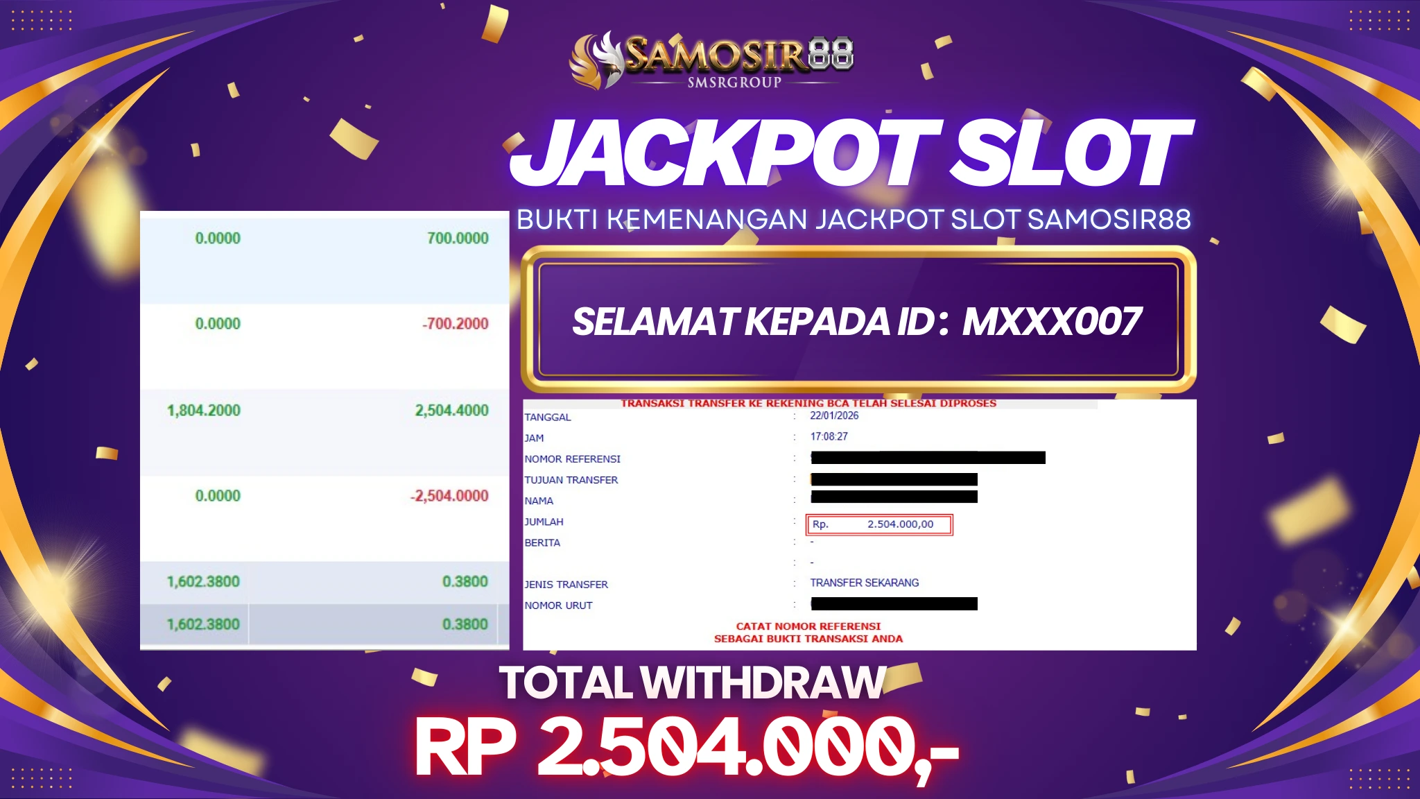 MAHJONG WAYS MELEDAK LAGI! 2,5 JUTA LUNAS DIBAYAR SAMOSIR88!