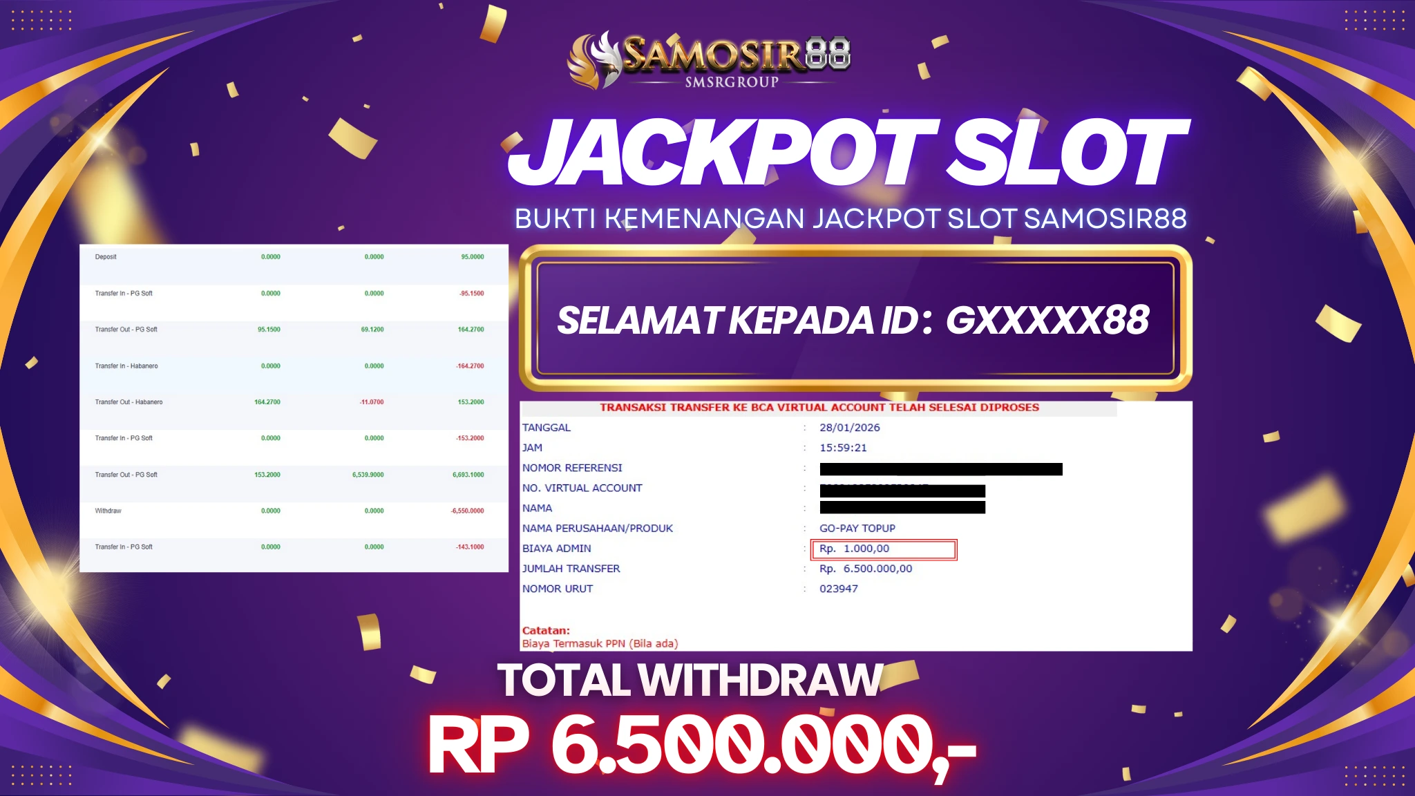 MAHJONG WAYS LAGI-LAGI MELEDAK! 6,5 JUTA LUNAS DIBAYAR SAMOSIR88!