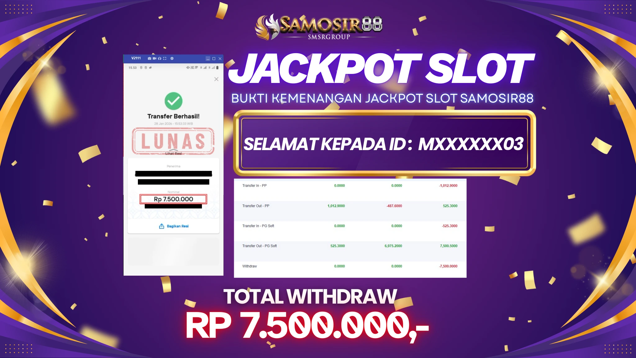 WILD BANDITO MELEDAK! 7,5 JUTA LUNAS DIBAYAR SAMOSIR88!